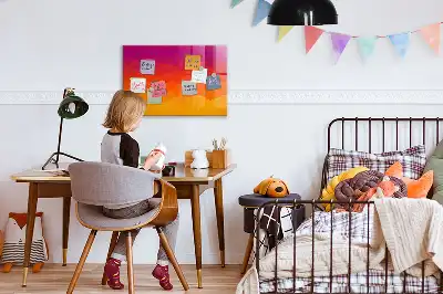 Magnetic dry erase board sunrise desk model