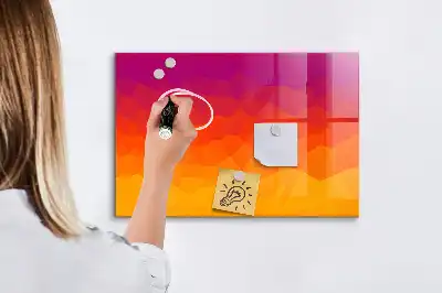 Magnetic dry erase board sunrise desk model
