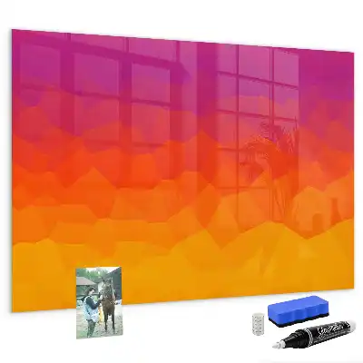 Magnetic dry erase board sunrise desk model