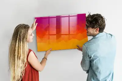Magnetic dry erase board sunrise desk model