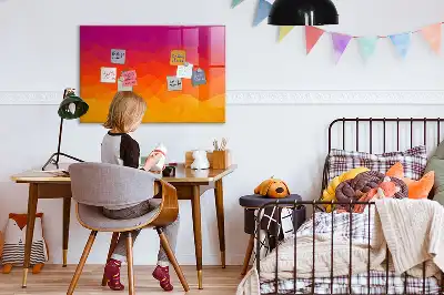Magnetic dry erase board sunrise desk model