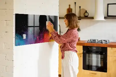 Magnetic dry erase board colorful design