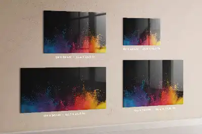 Magnetic dry erase board colorful design