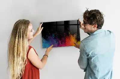 Magnetic dry erase board colorful design