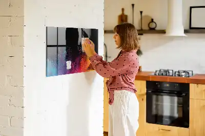 Magnetic dry erase board colorful design