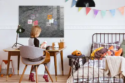 Magnetic erase board volcanic rock style