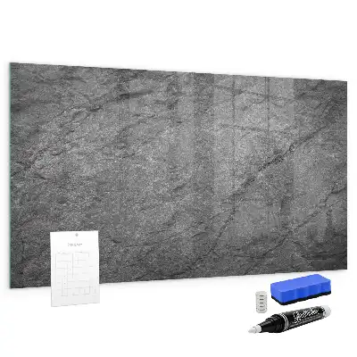 Magnetic erase board volcanic rock style