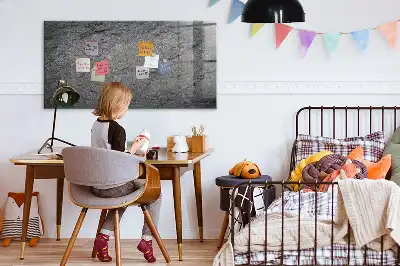 Magnetic erase board volcanic rock style