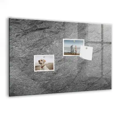 Magnetic erase board volcanic rock style