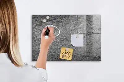 Magnetic erase board volcanic rock style