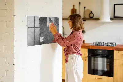 Magnetic erase board volcanic rock style