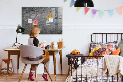 Magnetic erase board volcanic rock style