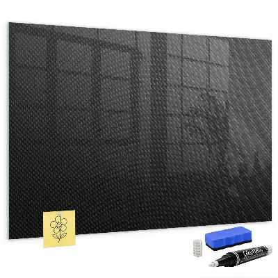 Magnetic dry erase board with dark abstract design