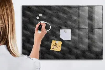 Magnetic dry erase board with dark abstract design