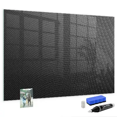 Magnetic dry erase board with dark abstract design