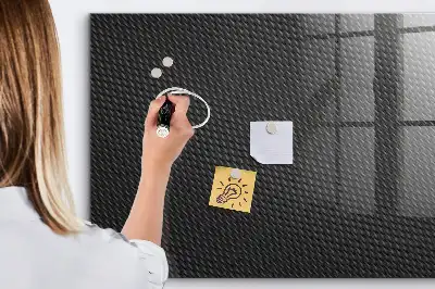 Magnetic dry erase board with dark abstract design