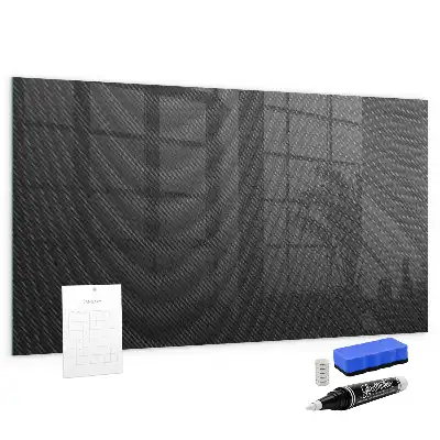 Magnetic dry erase board with dark abstract design