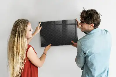 Magnetic dry erase board with dark abstract design