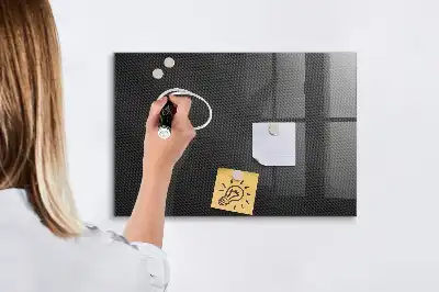 Magnetic dry erase board with dark abstract design