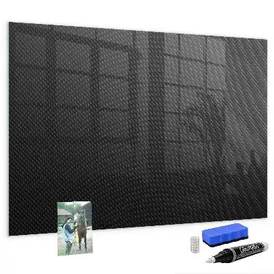 Magnetic dry erase board with dark abstract design