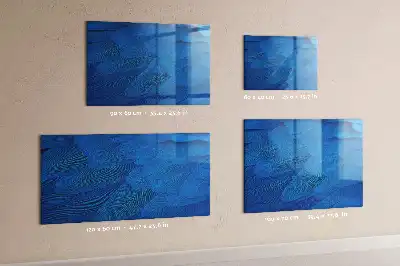 Magnetic dry erase board with bird feathers design