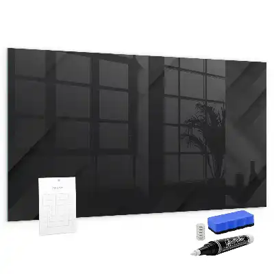 Magnetic dry erase board with dark wall pattern