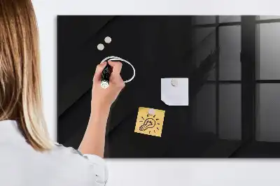 Magnetic dry erase board with dark wall pattern