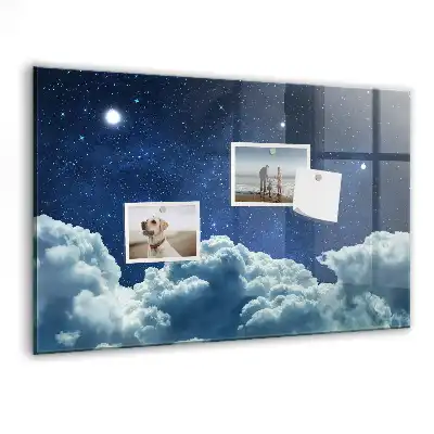 Magnetic erase board night sky design