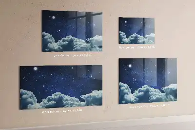 Magnetic erase board night sky design