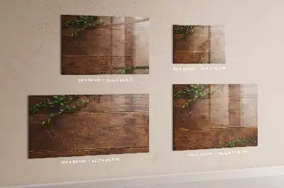 Magnetic dry erase board with a rustic wood frame
