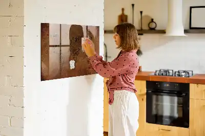 Magnetic erase board with map and country names