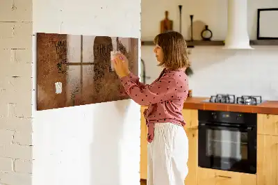 Magnetic erase board with map and country names