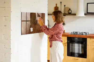 Magnetic erase board with map and country names