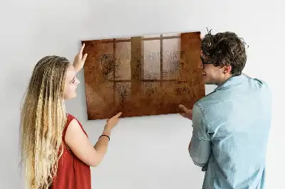 Magnetic erase board with map and country names