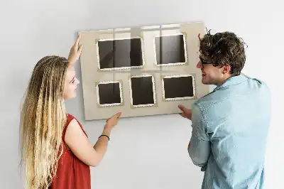 Magnetic erase board with retro frame