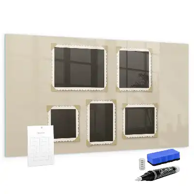 Magnetic erase board with retro frame