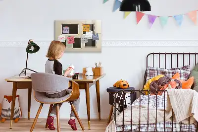 Magnetic erase board with retro frame