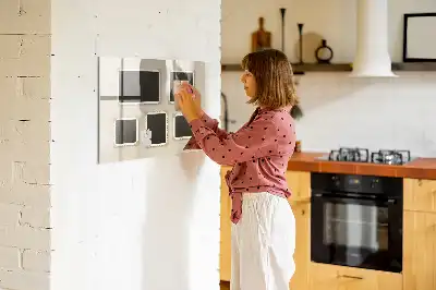 Magnetic erase board with retro frame