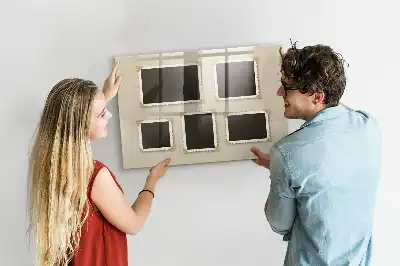 Magnetic erase board with retro frame