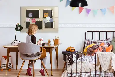 Magnetic erase board with retro frame
