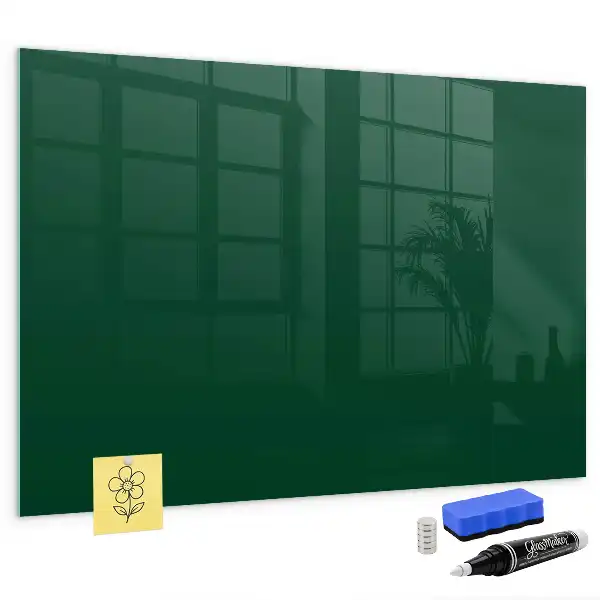 Magnetic erase board bottle green
