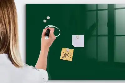 Magnetic erase board bottle green