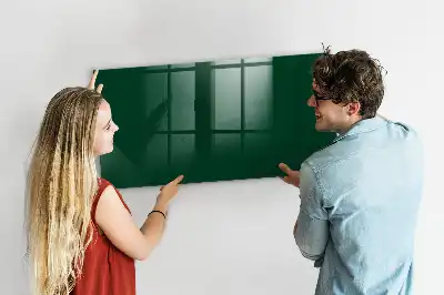 Magnetic erase board bottle green