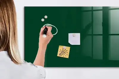 Magnetic erase board bottle green