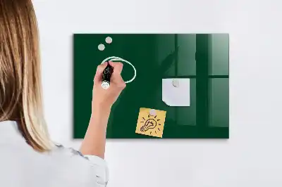 Magnetic erase board bottle green