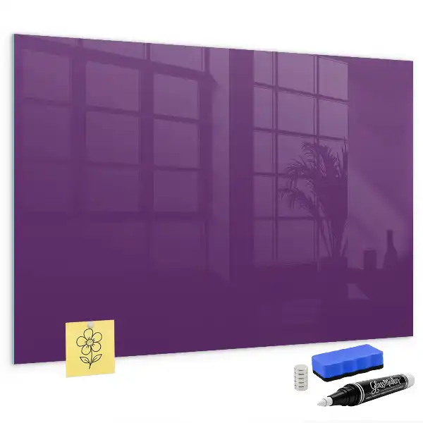 Magnetic erase board in purple