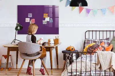 Magnetic erase board in purple