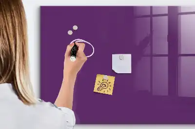 Magnetic erase board in purple