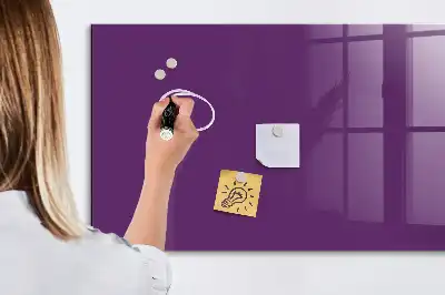 Magnetic erase board in purple