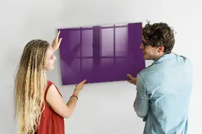Magnetic erase board in purple